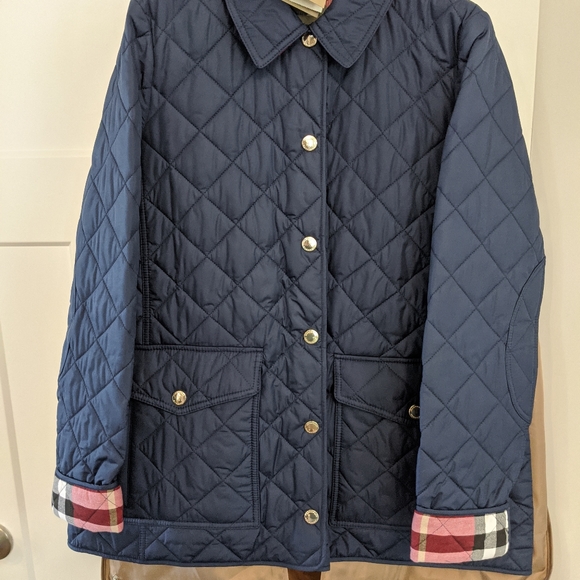 Burberry Westbridge Quilted Jacket Navy - Picture 8 of 8